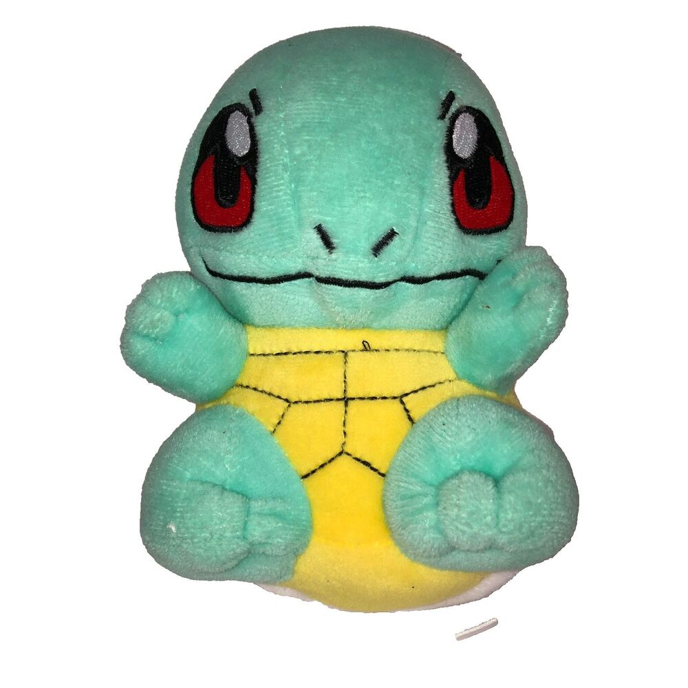 Squirtle Pokemon Plush Toy Nintendo Stuffed Animal Blue Turtle Character 6"
